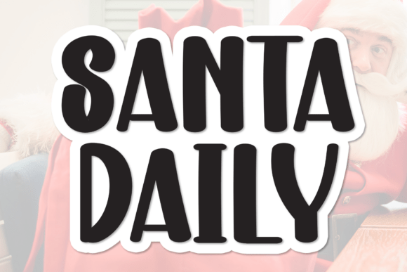 Santa Daily Font - Featured Image