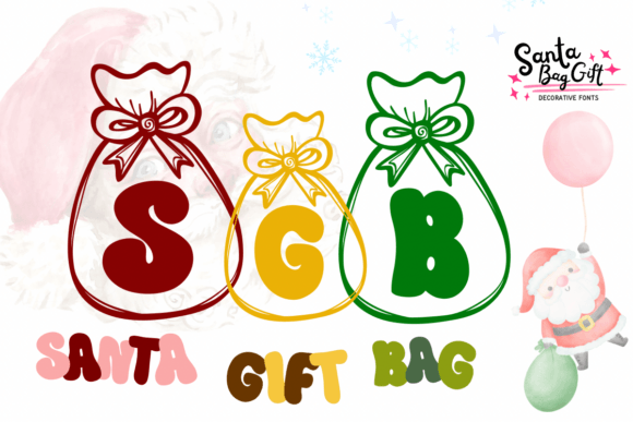 Santa Gift Bag Font - Featured Image