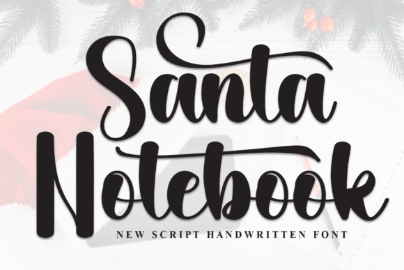Santa Notebook Font - Featured Image