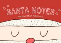 Santa Notes Font - Featured Image