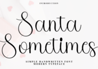 Santa Sometimes Font - Featured Image