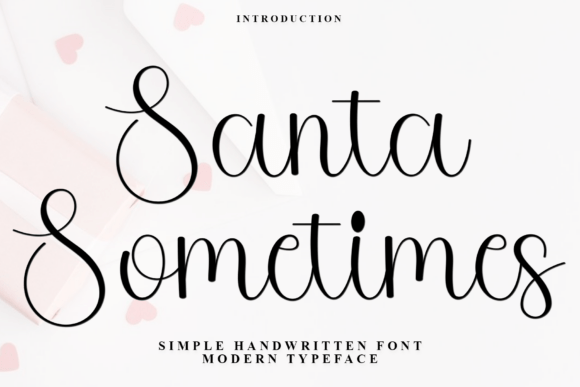 Santa Sometimes Font - Featured Image