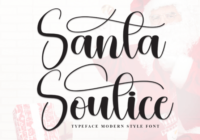 Santa Soutice Font - Featured Image