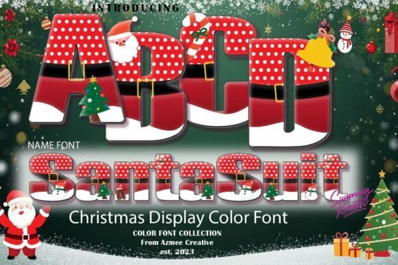 Santa Suit Font - Featured Image