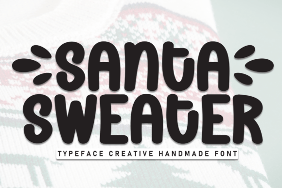 Santa Sweater Font - Featured Image