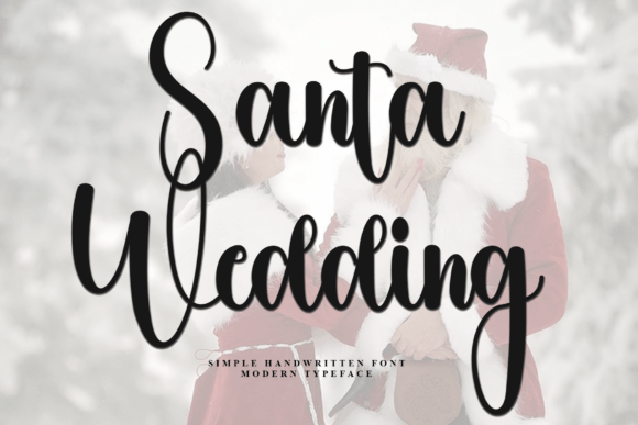 Santa Wedding Font - Featured Image