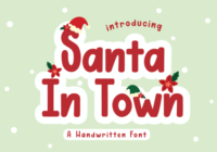Santa in Town Font - Featured Image