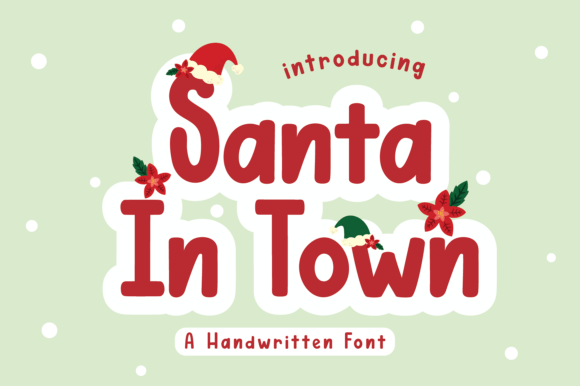 Santa in Town Font - Featured Image