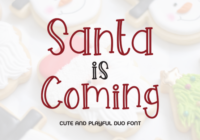 Santa is Coming Font - Featured Image