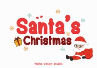 Santa’s Christmas Font - Featured Image