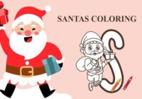 Santa's Coloring Font - Featured Image