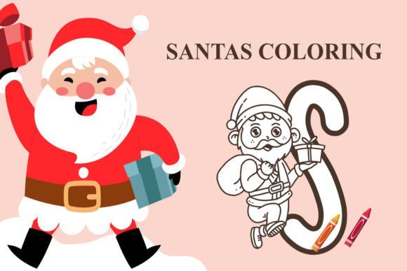 Santa's Coloring Font - Featured Image