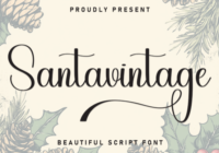 Santavintage Font - Featured Image