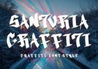 Santoria Graffiti Font - Featured Image