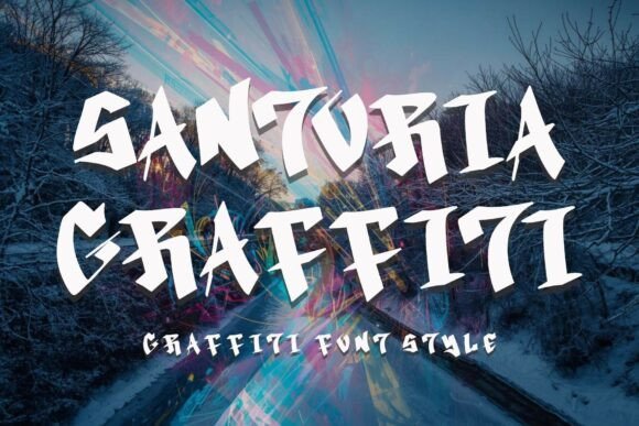 Santoria Graffiti Font - Featured Image