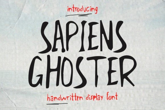 Sapiens Ghoster Font - Featured Image