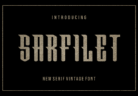 Sarfilet Font - Featured Image