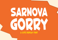Sarnova Gorry Font - Featured Image