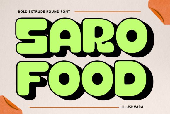 Saro Food Font - Featured Image