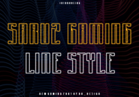 Saruz Gaming Line Font - Featured Image