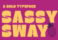 Sassy Sway Font - Featured Image