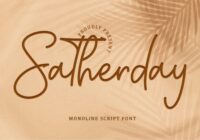 Satherday Font - Featured Image