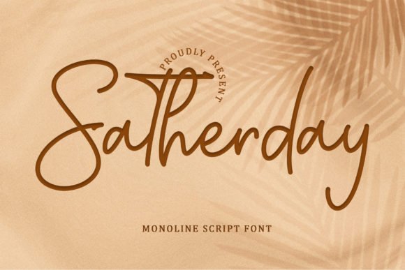 Satherday Font - Featured Image