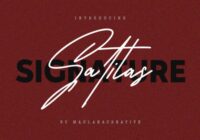 Satilas Signature Font - Featured Image