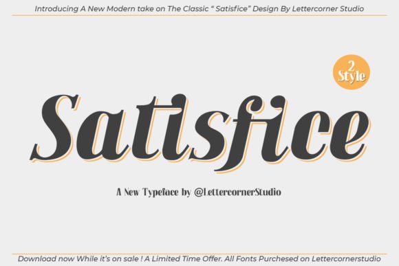 Satisfice Font - Featured Image