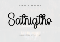 Satnigths Font - Featured Image