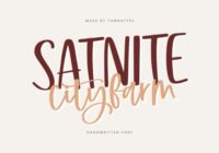 Satnite Cityfarm Font - Featured Image