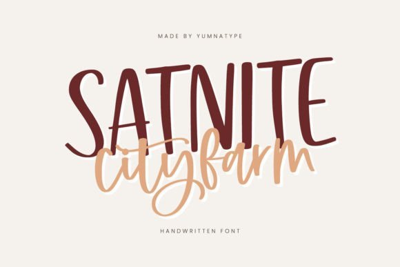 Satnite Cityfarm Font - Featured Image