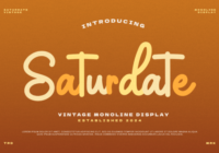 Saturdate Font - Featured Image