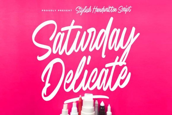 Saturday Delicate Font - Featured Image