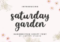 Saturday Garden Font - Featured Image