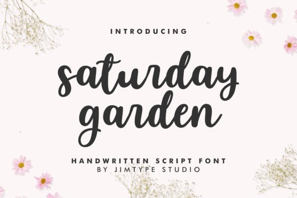 Saturday Garden Font - Featured Image
