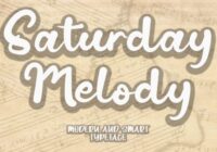 Saturday Melody Font - Featured Image