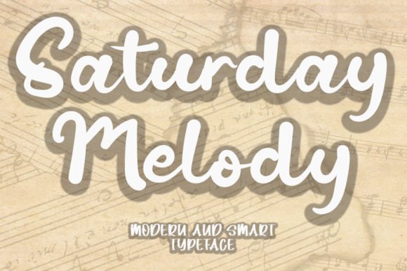 Saturday Melody Font - Featured Image