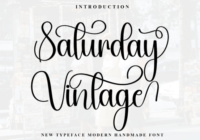 Saturday Vintage Font - Featured Image