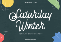 Saturday Winter Font - Featured Image
