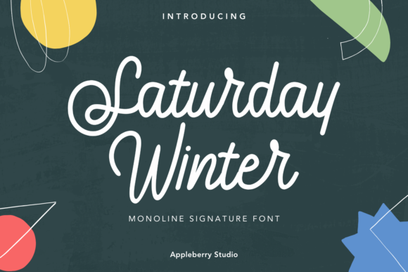 Saturday Winter Font - Featured Image