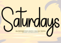 Saturdays Font - Featured Image