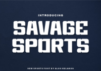 Savage Sports Font - Featured Image