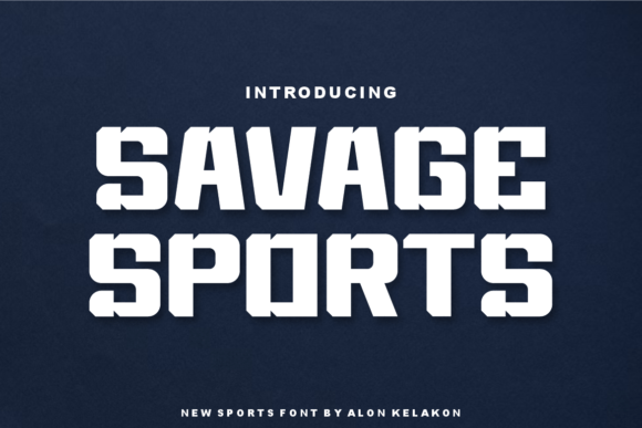 Savage Sports Font - Featured Image