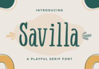 Savilla Font - Featured Image