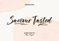 Saviour Tasted Font - Featured Image
