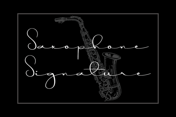 Saxophone Signature Font - Featured Image
