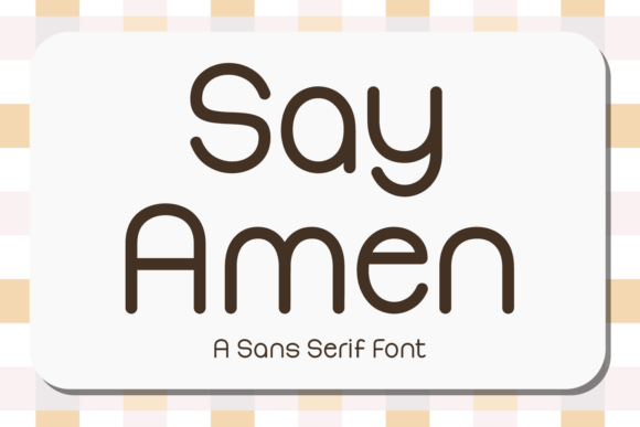 Say Amen Font - Featured Image