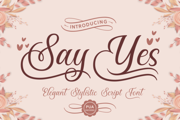 Say Yes Font - Featured Image