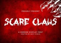 Scare Claws Font - Featured Image